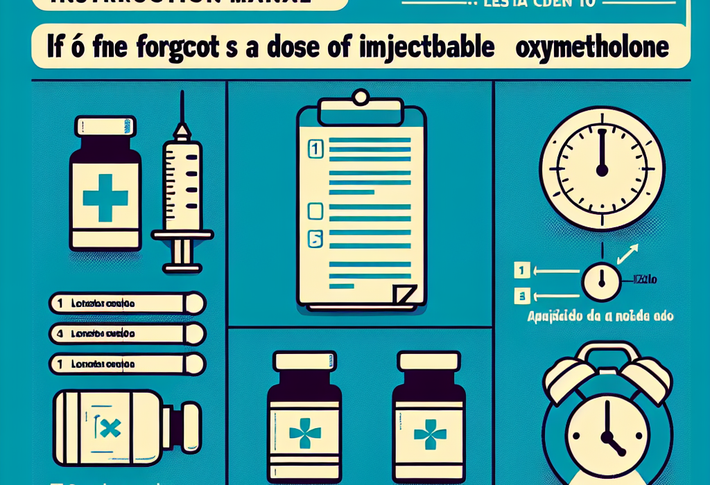 Qué hacer si se olvida una dosis de Oximetolona inyectable