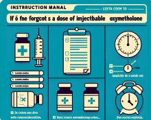 Qué hacer si se olvida una dosis de Oximetolona inyectable