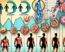 Cabergolina y ritmo de crecimiento muscular en principiantes