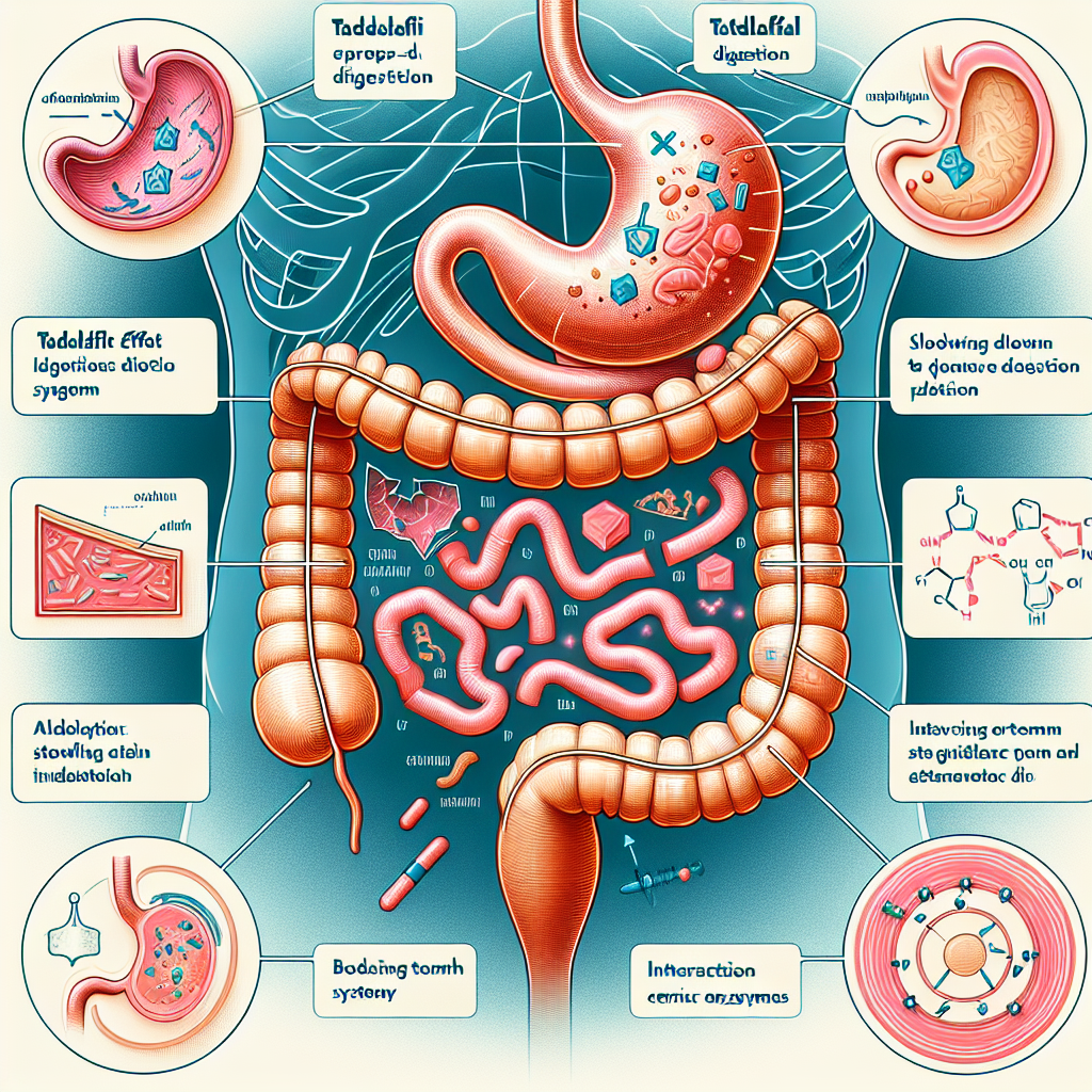 Cómo afecta Tadalafil al sistema digestivo