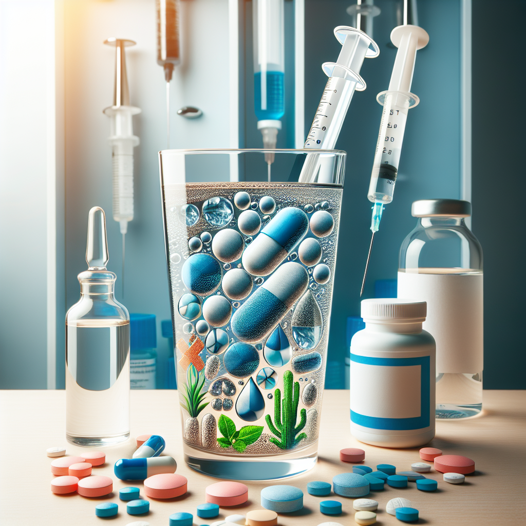 ¿Hay que ajustar el agua al tomar Inyecciones y pastillas para adelgazar?