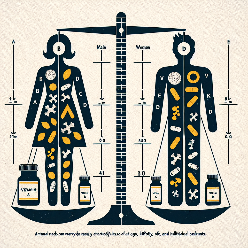 Qué diferencias esperar entre hombres y mujeres con Vitamines