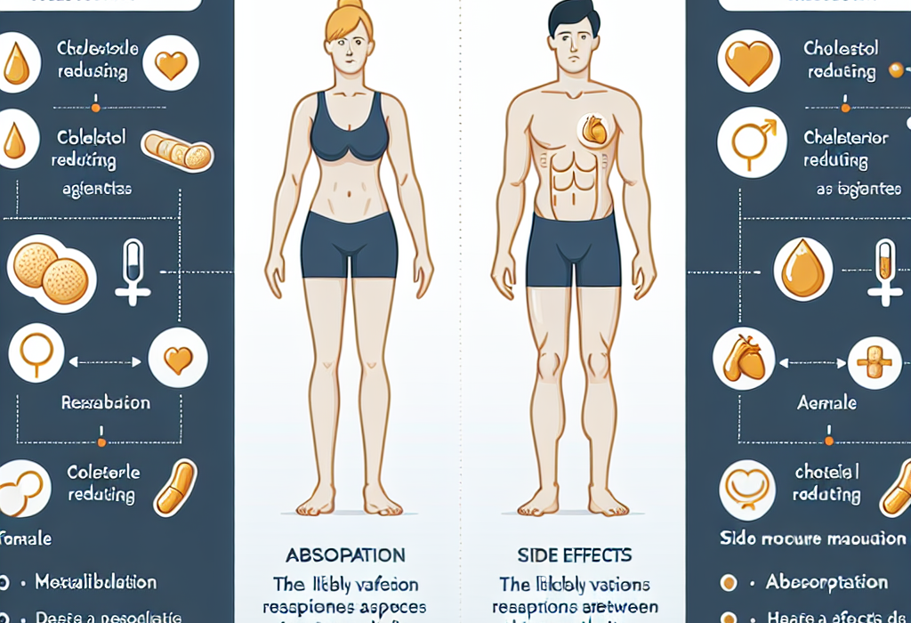 Qué diferencias esperar entre hombres y mujeres con Colesterol - agentes reductores