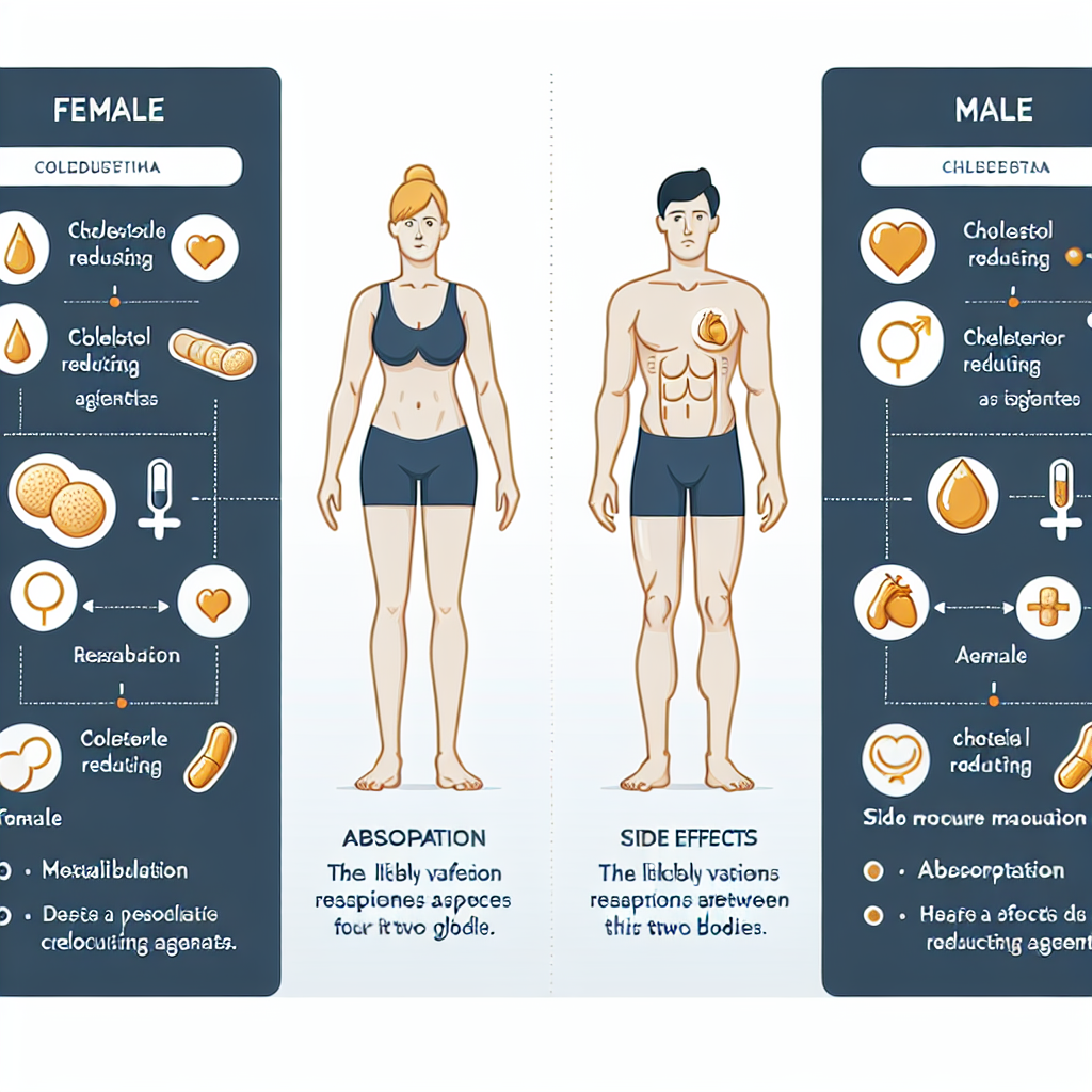 Qué diferencias esperar entre hombres y mujeres con Colesterol - agentes reductores