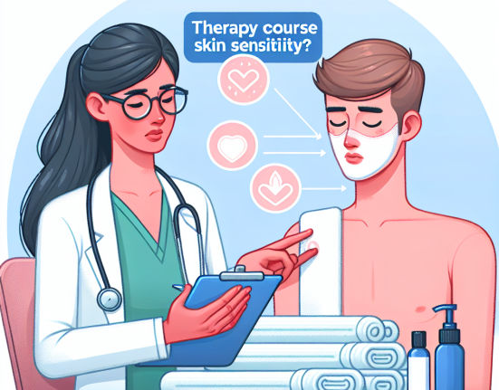 Qué hacer si Terapia posterior al curso causa sensibilidad en la piel